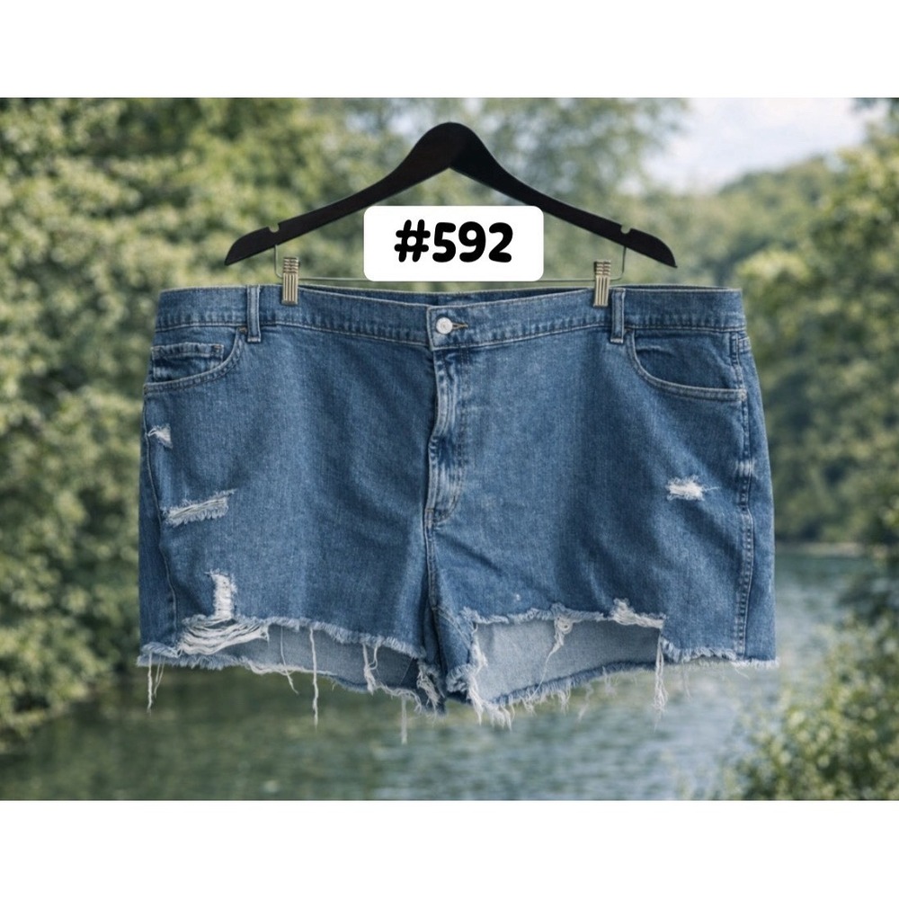 New Sz 26 Old Navy Mid Rise Denim Shorts #592*15 (JFT)*